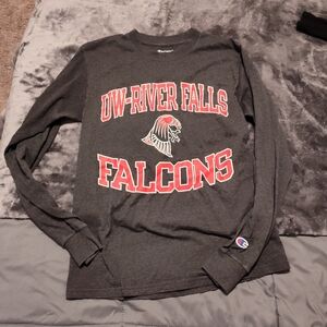 MUST BUNDLE - Champion Gray UW-River Falls Falcons Long Sleeve Tee